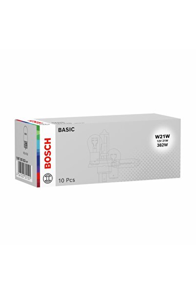 Bosch Bulb 12V W21W 21W Eco Set 10 Pcs