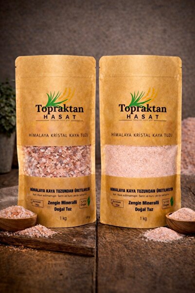 topraktan hasat odağında lezzet gizli Himalaya Kaya Tuzu 2 Kg (Granül + Öğütü...