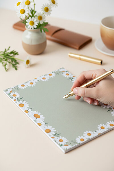 Renkli Zeka A5 Floral Notepad – 110 Gr Thick Paper Notepad 50 Sheets Notepad