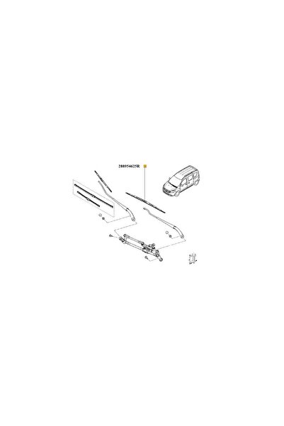 Renault Windshield Wiper 550 Mm Left