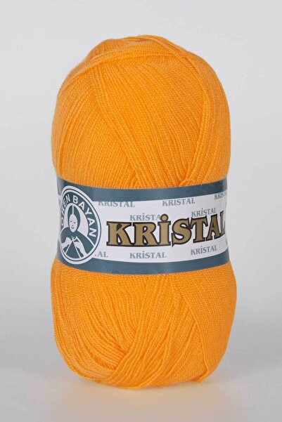 Ören Bayan KRİSTAL Portakal Sarısı El Örgü İpi (3 Adet) - Renk: 139