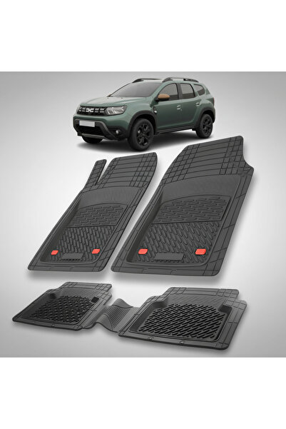 TEAMCAR Πατάκια δαπέδου τύπου δίσκου συμβατά με Dacia Duster II (2021 – 2024)...