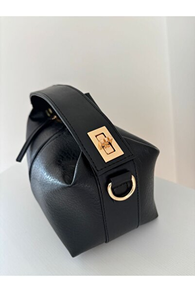 Laletto Kadın Lilyum Model Kilit Detaylı El Ve Ayarlanabilir Askılı Omuz Çantası