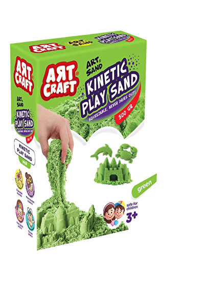 Art Craft الرمل الحركي الأزرق (آمن للأطفال)