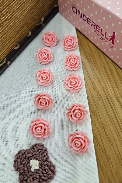 Cinderella Set de 10 ornamente de păr elegante din metal cu flori de trandafi...