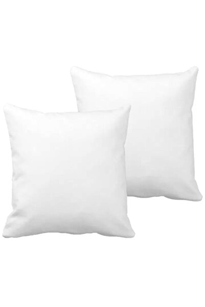 Belina SET OF 2 WHITE QUILTED CUSHIONS 40 × 40 CM