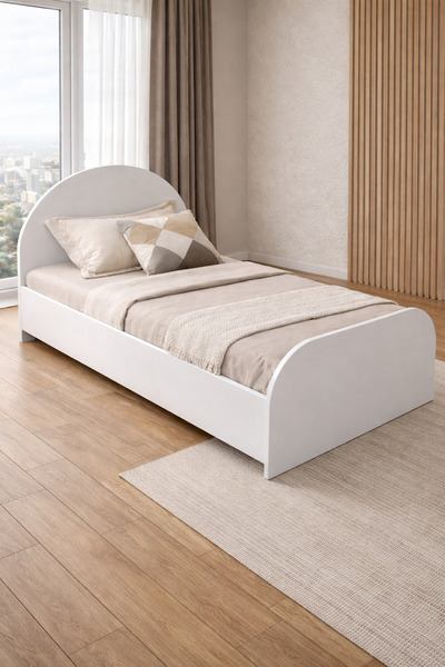 Arvessohome Ada Tek Kişilik Karyola 80x180 ve 90x190 Ölçülerinde Yatak Hariç