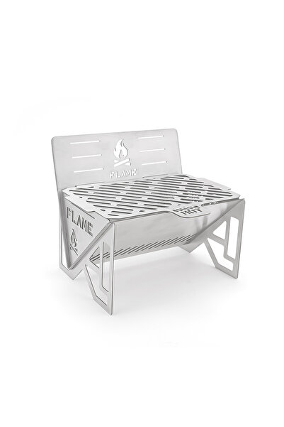 BIUPSER Grătar pliabil compact și portabil pentru camping și gătit în aer lib...