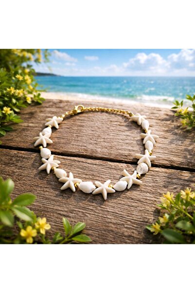 Nevalinka Deniz Kabuklu Deniz Yıldızı Figürlü Halhal