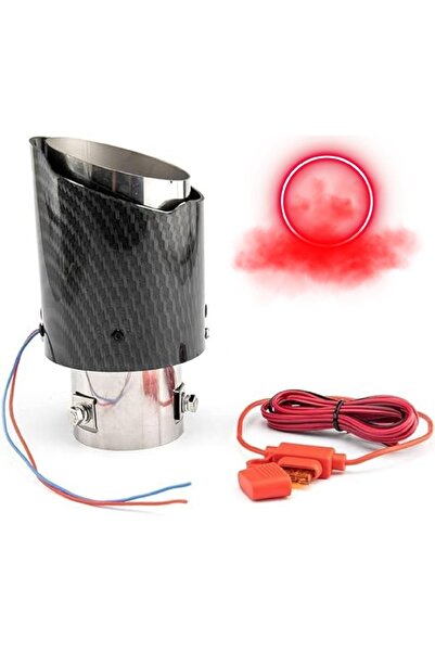BIUPSER Red LED Muffler Trim, Universal Final Muffler, LED Exhaust System, Ca...