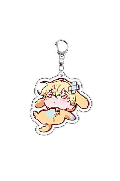 Choice one size Style F Anime Alien Stage Keychains Cartoon Cute Luka Ivan Ti...