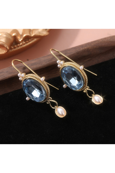 Choice T242 Retro Geometric Oval Water Drop Pendant Elegant Luxury Imitation ...