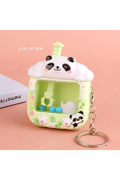 Choice 8 cm B Cartoon Little Panda Mini Shiba Inu Claw Machine Toy Keychain G...