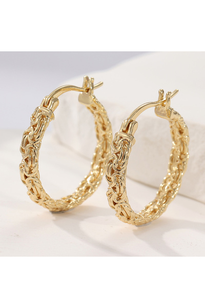 Choice T586 Women's Classic Vintage Twist Shape Hoop Earrings Fashion Exquisi...