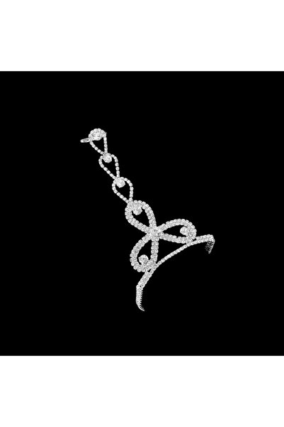 Choice خاتم أداء مسرحي بسيط وعصري مطلي بالفضة مرصع بالألماس وأحجار الراين، قا...