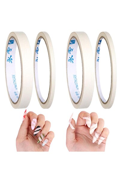 Choice 4rolls 4Rolls Nail Art Striping Tape 0.5cm/1.2cm French Lines Plaid Gr...