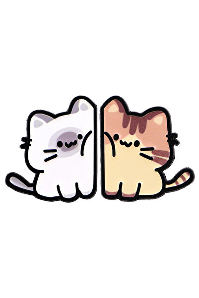 Choice 3 قطع/مجموعة دبابيس مينا على شكل قطط لطيفة لدبابيس طية صدر السترة وشار...