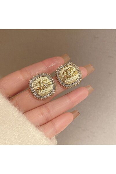 Choice MULTI New French diamond letter earrings with high-end temperament, re...