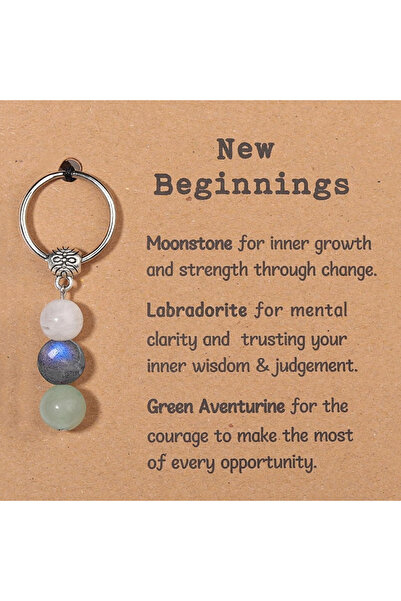 Choice Style D NaturaL CrystaLs Keychain Gift for New BeGinninGs Small HeaLin...