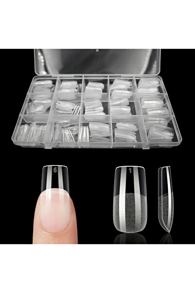 Choice مجموعة Square-M الفاخرة من 330 قطعة من أطراف الأظافر الصناعية، جل ناعم...