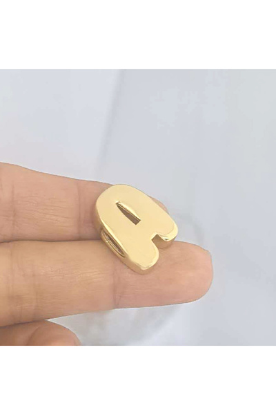 Choice خرز فاصل على شكل حرف أبجدي أولي من QMHJE لسوار، قلادة ساحرة على شكل نج...