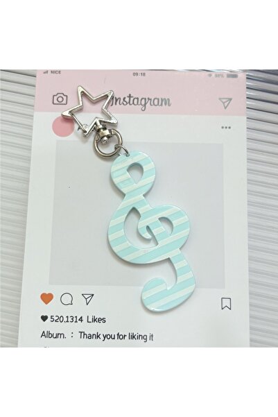 Choice Light Blue Fashion Cartoon Acrylic Keychain Sweet Shaped Illustration ...