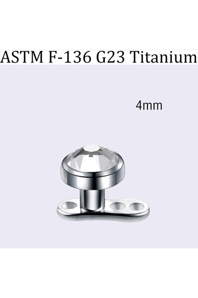 Choice Body 1PC TopVBase Retainers & Hide-it Jewelry A TOP 4mm 1PC G23 Titani...