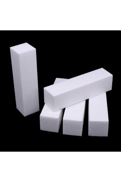 Choice 10 قطع/عبوة مبرد أظافر إسفنجي، مبرد أظافر، مبرد أظافر أبيض، مبرد أظافر...