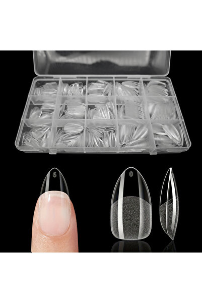 Choice أظافر صناعية فاخرة من ألموند-إم، 330 قطعة، أطراف جل ناعمة لأطراف الأصا...