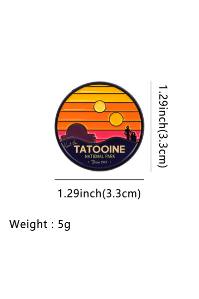 Choice دبوس مينا رائع متعدد الاستخدامات مستوحى من فيلم تاتوين، مناسب لحقائب ا...