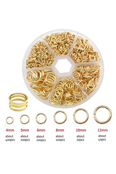 Choice KC Gold 1010pcs Best Seller Iron Jump Rings & Open Rings Set (Boxed), ...