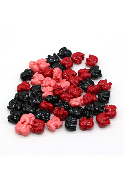 Choice3 10pcs-10x14mm color mixing 10pcs Elephant Shape Loose Beads Natural R...