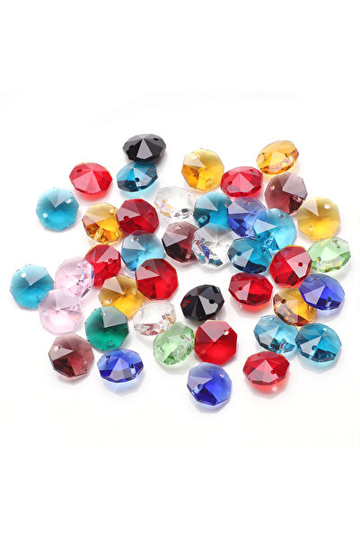 Choice6 14mm mix 40Pcs/Lot Austrian Glass Loose Pendant 14mm Octagonal Beads ...