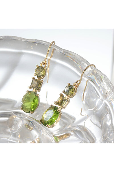 Choice أقراط T353 عتيقة الطراز مصنوعة من النحاس، مرصعة بالزركون الصناعي، بتصم...