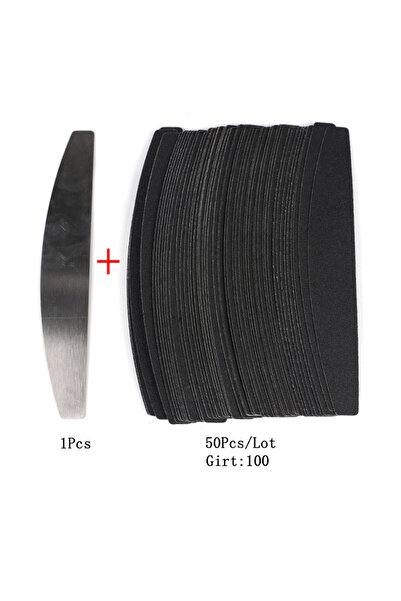 Choice 50Pcs 100Grit Black 50Pcs/100Pcs Replacement SandPaper With Metal Hand...
