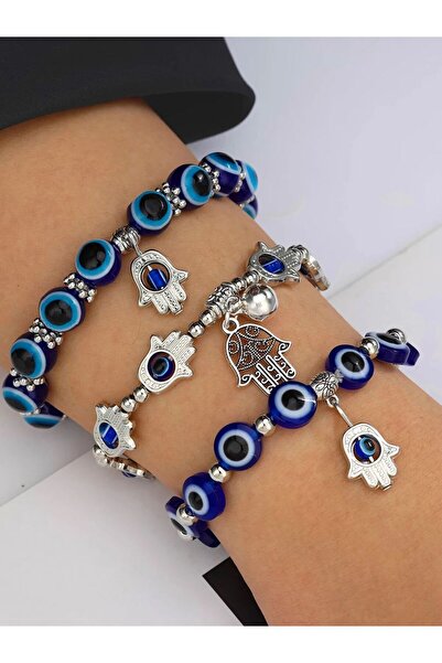 Choice MULTI 3-piece Devil's Eye Resin Beaded Bracelet Set
