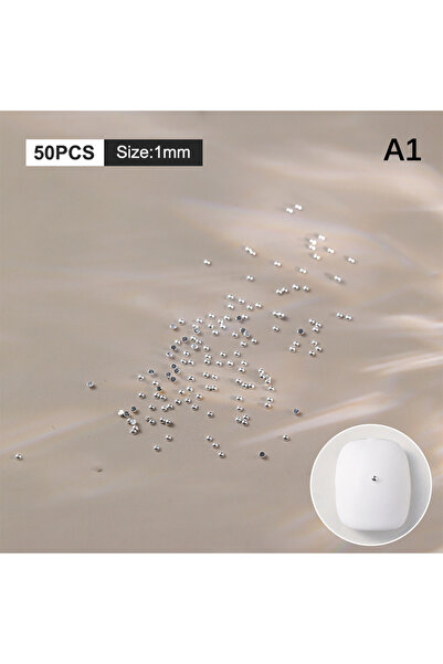 Choice 50 قطعة من خرز الكافيار نصف الدائري الصغير المصنوع من الفولاذ المقاوم ...