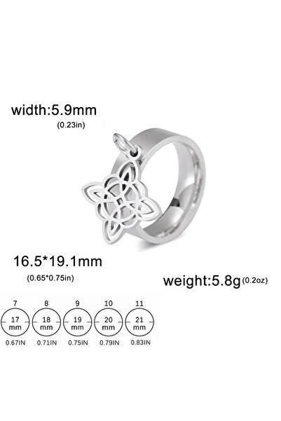 Choice قلادة فضية مزدوجة الطبقات بتصميم عقدة ساحرة من لعبة سكايرم، خاتم من ال...