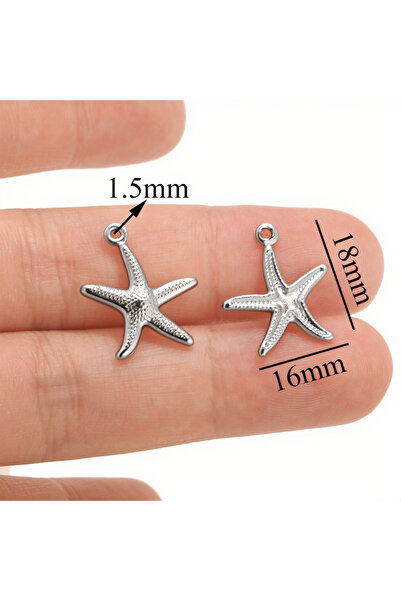 Choice3 B-4PCS 20 قطعة من تعليقات نجم البحر الذهبي المصنوعة من الفولاذ المقاو...