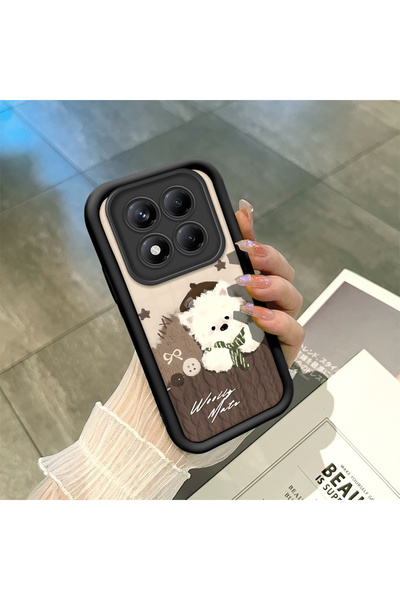 CASEVIBE جراب هاتف من السيليكون بتصميم قطة لطيفة، متوافق مع Redmi Note 14 Pro...