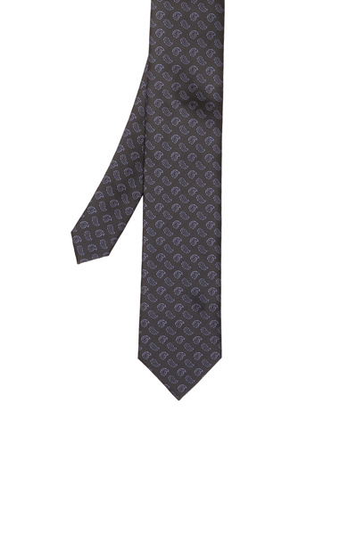 Network Siyah Şal Desenli Kravat