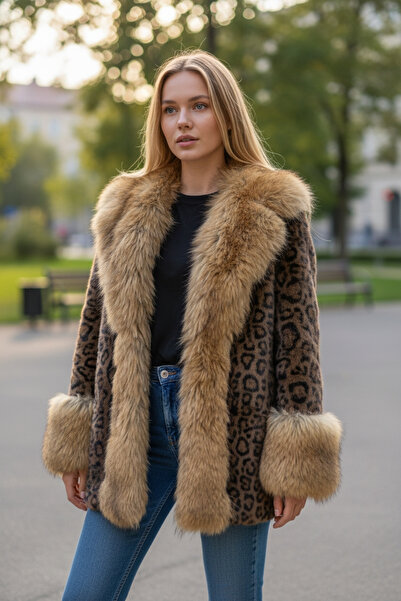 MADE İN ITALY Leopar kürk