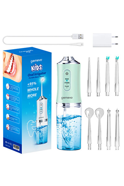 gemevo Irigator oral Gemevo® Kids ultra-portabil, 8 capete curatare, rezervor...