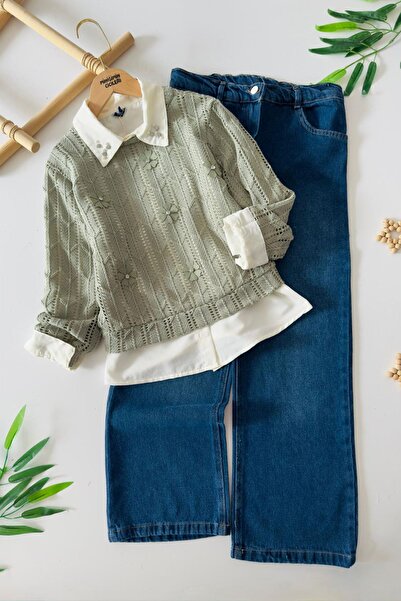 Minigimin Cicileri Miniğimin Cicileri (10–13 ani) Pulover tricotat cu aplicaț...