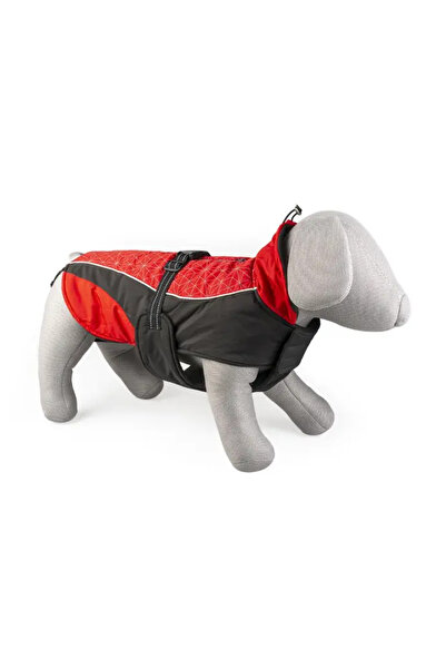 Duvo Plus سترة دوفو+ للكلاب، لون أحمر/أسود عاكس للضوء، مقاس متوسط ​​(M)
