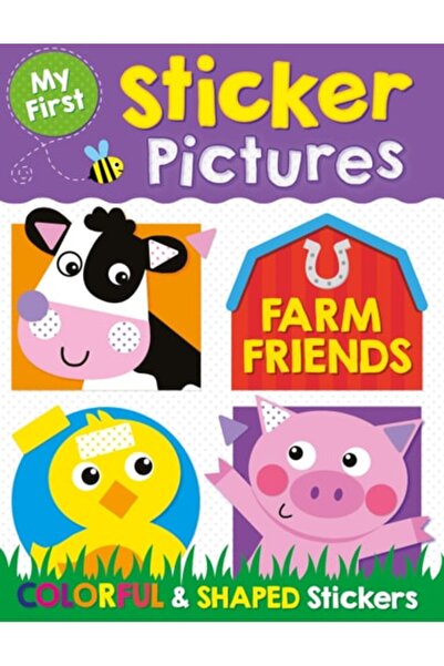 Book Boss صوري الأولى بالملصقات: أصدقاء المزرعة - كتاب أنشطة ملصقات ملون للأط...
