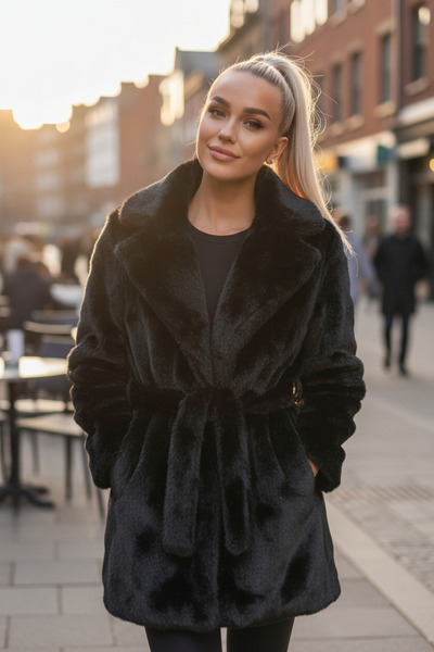 MADE İN ITALY Italyan angora kürk