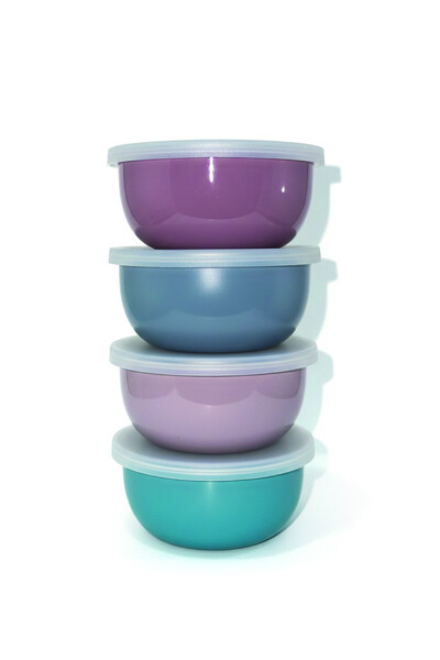 Winsor Prep Bowl Set of 4 with Lids 130ml | WR80841