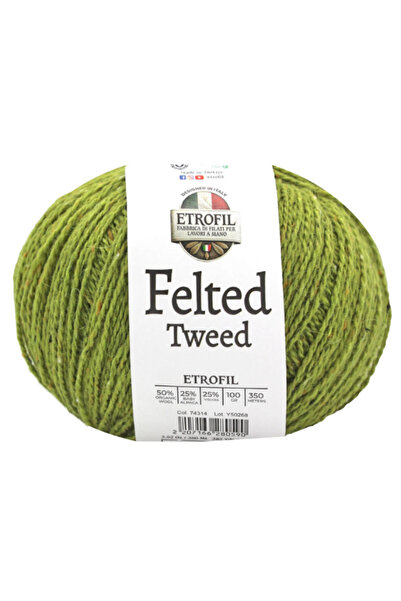 Etrofil Felted Tweed 3-Pack 50% Merino Wool 25% Baby Alpaca 25% Viscose 100 g...