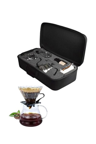 WDA طقم تقطير القهوة V60، 8 قطع، طقم قهوة احترافي، أدوات ماكينة قهوة احترافية